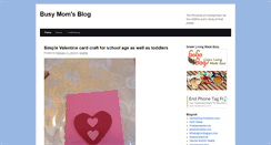 Desktop Screenshot of busymomsblog.com